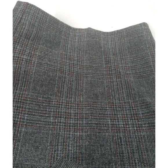 Alfred Dunner Size 14 Pull On Pants Window Pane Plaid Gray Belt Loops Pockets *J - Picture 2 of 8